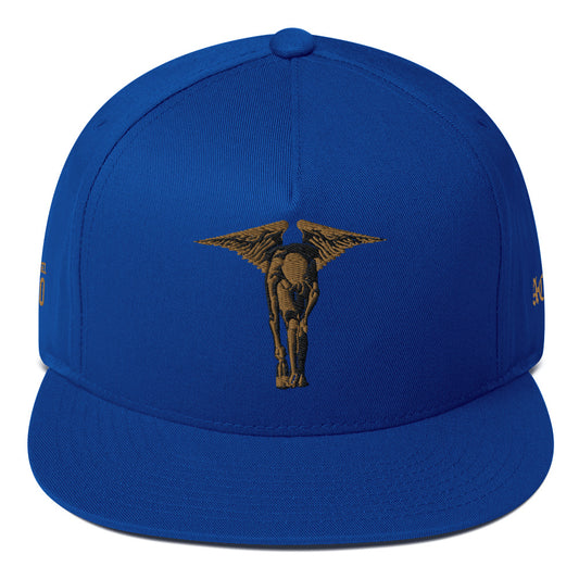 Gold Angel Blue -Flat Bill Cap